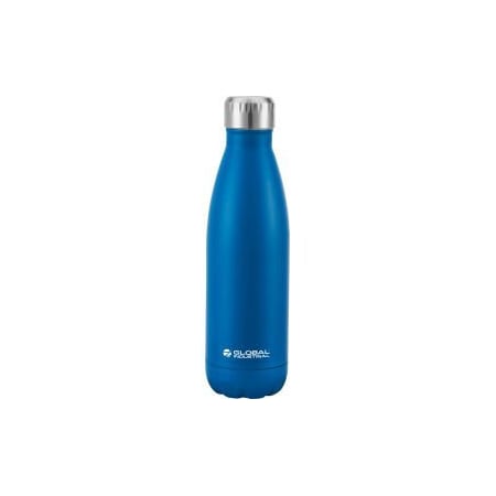 Global Industrial„¢ Double Wall Stainless Water Bottle, Blue, 17 Oz.